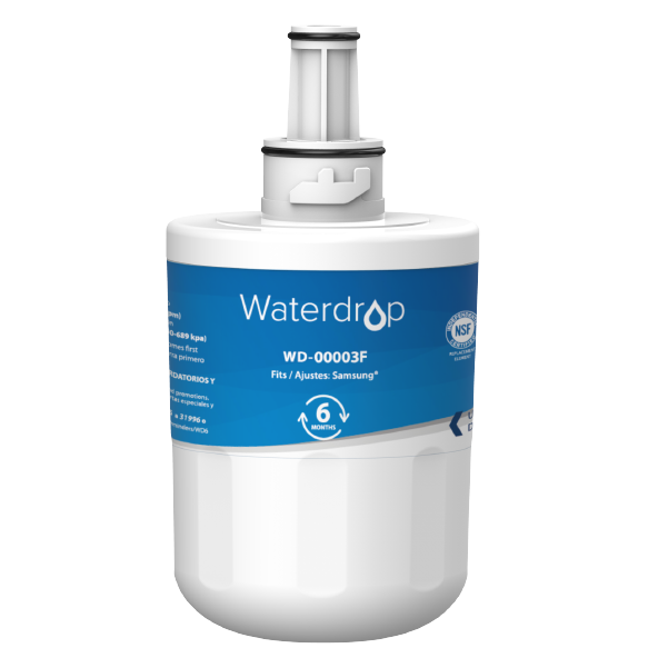 Waterdrop 6-Month Push-In Refrigerator Water Filter DA29-00003G 3-Pack in  the Refrigerator Water Filters department at